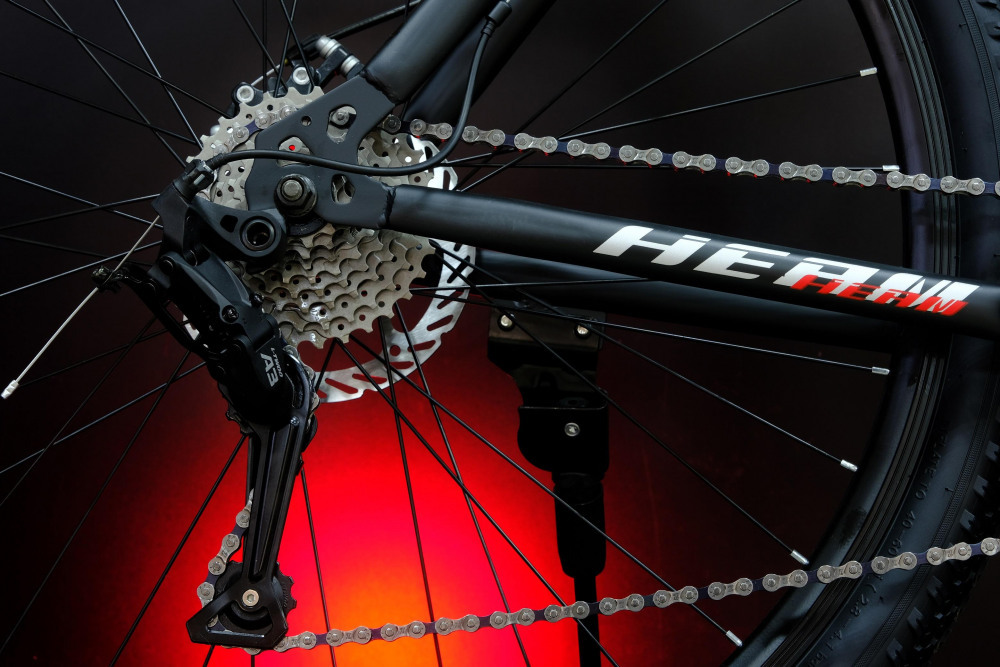 HEAM ALPHA 29 Cassete Матовый Чёрный/Красный рама 21 (на рост 183-190)